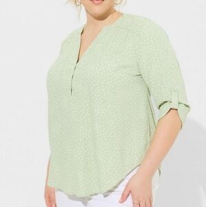 NWT Harper Roll-tab Sleeve Blouse